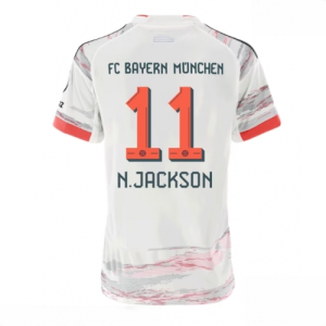 Bayern Munich Nicolas Jackson #11 Cheap Away Stadium Shirt for Women 2025-26 Sale