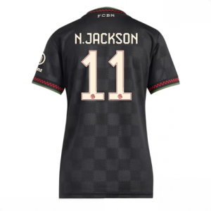 Bayern Munich Nicolas Jackson #11 Cheap Third Stadium Shirt for Women 2025-26 Sale