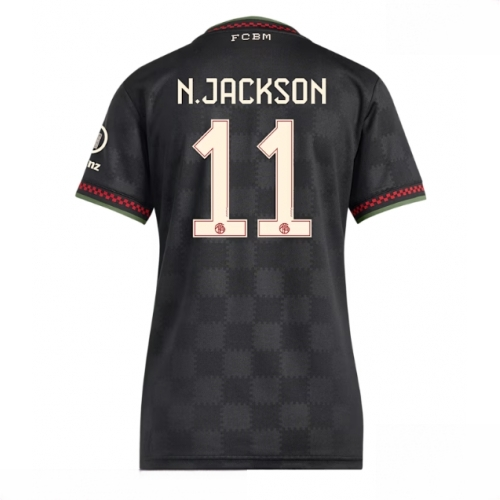 Bayern Munich Nicolas Jackson #11 Cheap Third Stadium Shirt for Women 2025-26 Sale