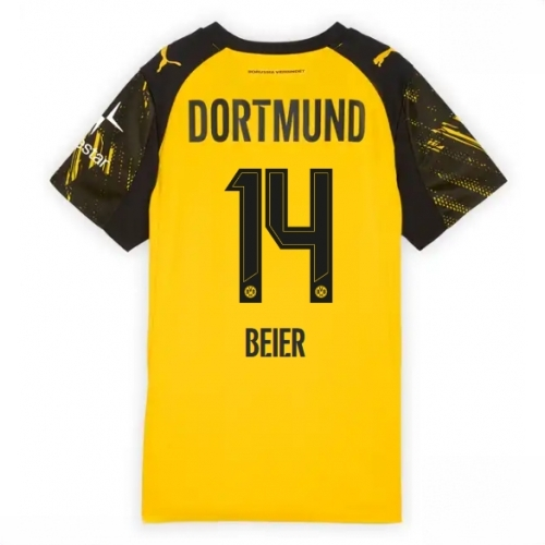 Borussia Dortmund Maximilian Beier #14 Cheap Home Football Shirt for Women 2025-26 Sale