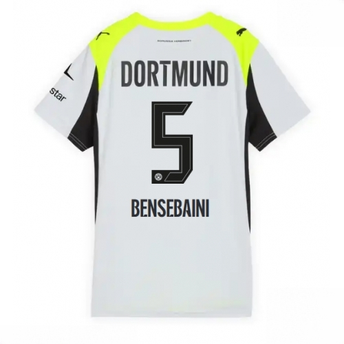 Borussia Dortmund Ramy Bensebaini #5 Cheap Away Football Shirt for Women 2025-26 Sale