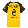 Borussia Dortmund Yan Couto #2 Cheap Home Football Shirt for Women 2025-26 Sale