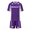 Fiorentina Cheap Home Stadium Kit for Kids 2025-26 Short Sleeve Top & Shorts