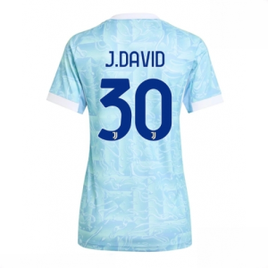 Juventus Jonathan David #30 Cheap Away Football Shirt for Women 2025-26 Sale