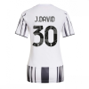 Juventus Jonathan David #30 Cheap Home Football Shirt for Women 2025-26 Sale
