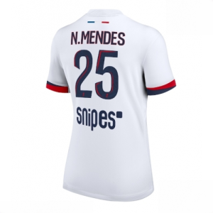 Paris Saint-Germain PSG Nuno Mendes #25 Cheap Away Football Shirt for Women 2025-26 Sale