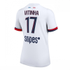 Paris Saint-Germain PSG Vitinha #17 Cheap Away Football Shirt for Women 2025-26 Sale