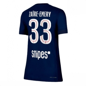 Paris Saint-Germain PSG Warren Zaire-Emery #33 Cheap Home Football Shirt for Women 2025-26 Sale