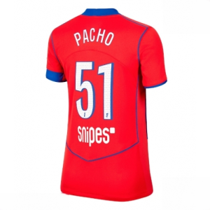 Paris Saint-Germain PSG Willian Pacho #51 Cheap Third Football Shirt for Women 2025-26 Sale