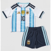 Lionel Messi #10 Argentina World Cup 2026 Kids Home Stadium Kit Jersey & Shorts Set