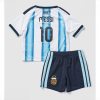 Lionel Messi #10 Argentina World Cup 2026 Kids Home Stadium Kit Jersey & Shorts Set