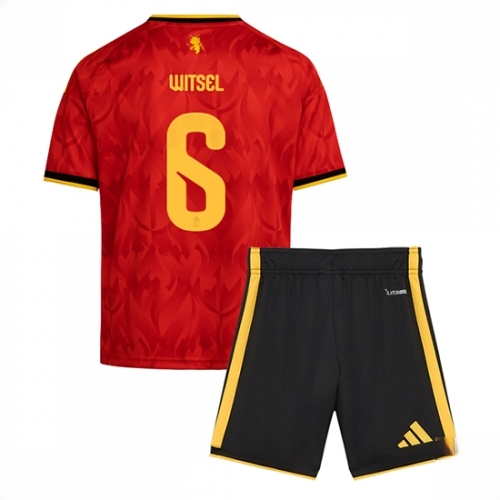 Belgium Axel Witsel #6 Cheap Home Stadium Kit for Kids World Cup 2026 Set