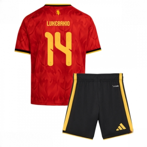Belgium Dodi Lukebakio #14 Cheap Home Stadium Kit for Kids World Cup 2026 Set
