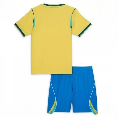 Brazil World Cup 2026 Home Stadium Kit for Kids Custom name and number Jersey