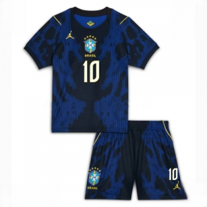 Brazil World Cup 2026 football kit Vinicius Junior #10 Away Stadium Kit for Kids Sale (+ pants)