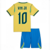 Brazil World Cup 2026 Home Stadium Kit for Kids Vinicius Junior #10 Sale (+ pants)