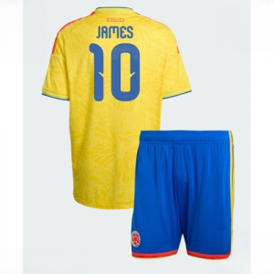 Colombia James Rodriguez #10 Cheap Home Stadium Kit for Kids set World Cup 2026 Sale