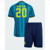 Colombia Juan Fernando Quintero #20 Cheap Away Stadium Kit for Kids set World Cup 2026 Sale