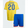 Colombia Juan Fernando Quintero #20 Cheap Home Stadium Kit for Kids set World Cup 2026 Sale