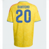 Colombia Juan Fernando Quintero #20 Men Home Stadium Shirt World Cup 2026 Short Sleeve