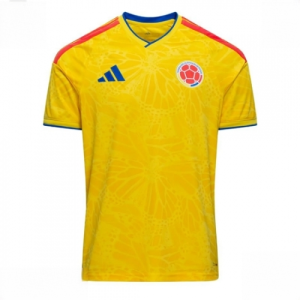 Colombia Men Home Stadium Shirt World Cup 2026 Short Sleeve