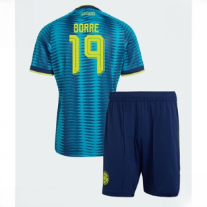 Colombia Rafael Santos Borre #19 Cheap Away Stadium Kit for Kids set World Cup 2026 Sale