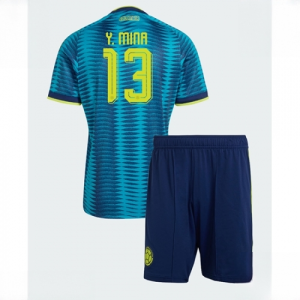 Colombia Yerry Mina #13 Cheap Away Stadium Kit for Kids set World Cup 2026 Sale