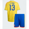 Colombia Yerry Mina #13 Cheap Home Stadium Kit for Kids set World Cup 2026 Sale