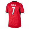 Men England World Cup 2026 Away kit Bukayo Saka #7 red Short Sleeve