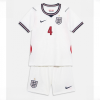 England Declan Rice #4 Cheap Home Stadium Kit for Kids World Cup 2026 Sale (+ pants)-1