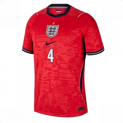 Men England World Cup 2026 Away Stadium Shirt Declan Rice #4 red