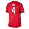 Men England World Cup 2026 Away Stadium Shirt Declan Rice #4 red