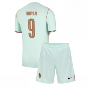 France Marcus Thuram #9 Cheap Away Stadium Kit for Kids World Cup 2026 Soccer Jerseys