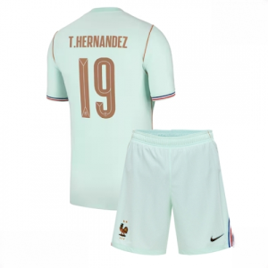 France Theo Hernandez #19 Cheap Away Stadium Kit for Kids World Cup 2026 Soccer Jerseys