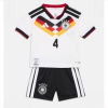 Germany Jonathan Tah #4 Cheap Home Stadium Kit Set for Kids World Cup 2026 Sale-1