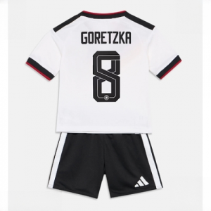 Germany Leon Goretzka #8 Cheap Home Stadium Kit Set for Kids World Cup 2026 Sale