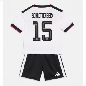Germany Nico Schlotterbeck #15 Cheap Home Stadium Kit Set for Kids World Cup 2026 Sale