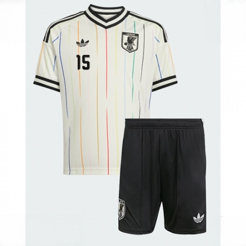 Japan Daichi Kamada #15 Cheap Away Stadium Kit for Kids World Cup 2026 Jerseys Set - Image 2