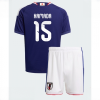 Japan Daichi Kamada #15 Cheap Home Stadium Kit for Kids World Cup 2026 Jerseys Set