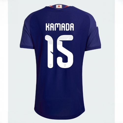 Japan Daichi Kamada #15 Men Home Stadium Shirt World Cup 2026 Short Sleeve