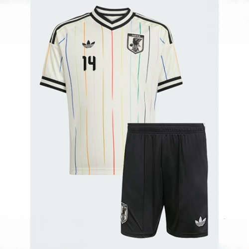 Japan Junya Ito #14 Cheap Away Stadium Kit for Kids World Cup 2026 Jerseys Set - Image 2