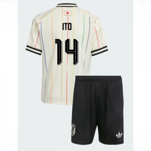 Japan Junya Ito #14 Cheap Away Stadium Kit for Kids World Cup 2026 Jerseys Set