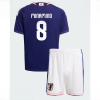 Japan Takumi Minamino #8 Cheap Home Stadium Kit for Kids World Cup 2026 Jerseys Set