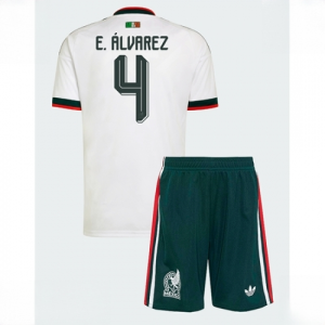 Mexico Edson Alvarez #4 Cheap Away Stadium Kit for Kids World Cup 2026 Sale (+ pants)