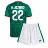 Mexico Hirving Lozano #22 Cheap Home Stadium Kit for Kids World Cup 2026 Sale (+ pants)