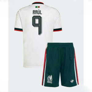 Mexico Raul Jimenez #9 Cheap Away Stadium Kit for Kids World Cup 2026 Sale (+ pants)