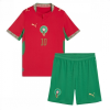 Morocco Brahim Diaz #10 Cheap Home Stadium Kit for Kids World Cup 2026 online (+ pants)-1