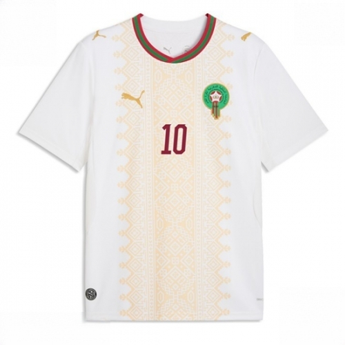 Morocco Brahim Diaz #10 Men Away Stadium Shirt World Cup 2026 Short Sleeve - Image 2