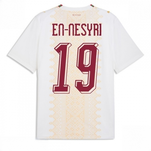 Morocco Youssef En-Nesyri #19 Men Away Stadium Shirt World Cup 2026 Short Sleeve