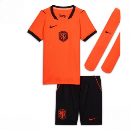Cheap Netherlands World Cup 2026 Home Stadium Kit for Kids Sale (+ pants)